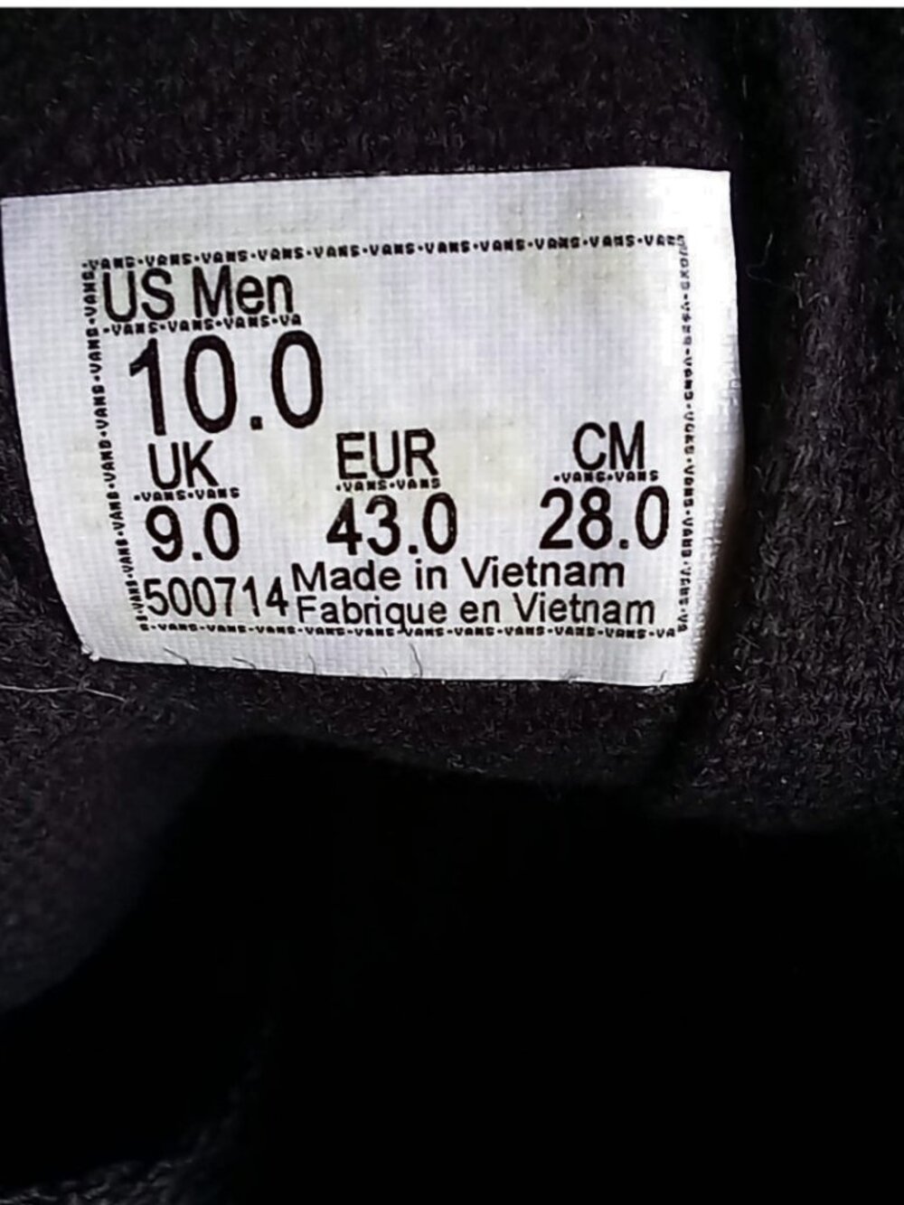 Vans Atwood All Black Low Top Sneakers - Canvas Skate Shoes, Men's Size 10 - Picture 6 of 8